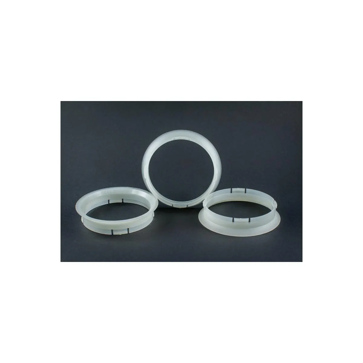 4 Zentrierringe 63,3mm auf 59,2mm Kunststoff
