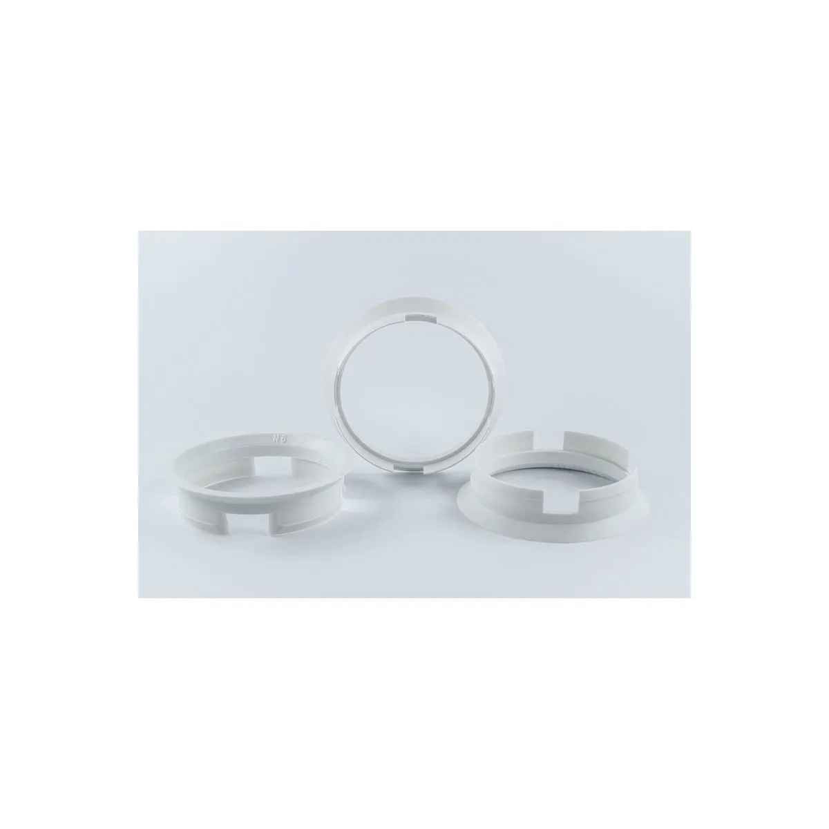 4 Zentrierringe 63,4mm auf 58,1mm Kunststoff