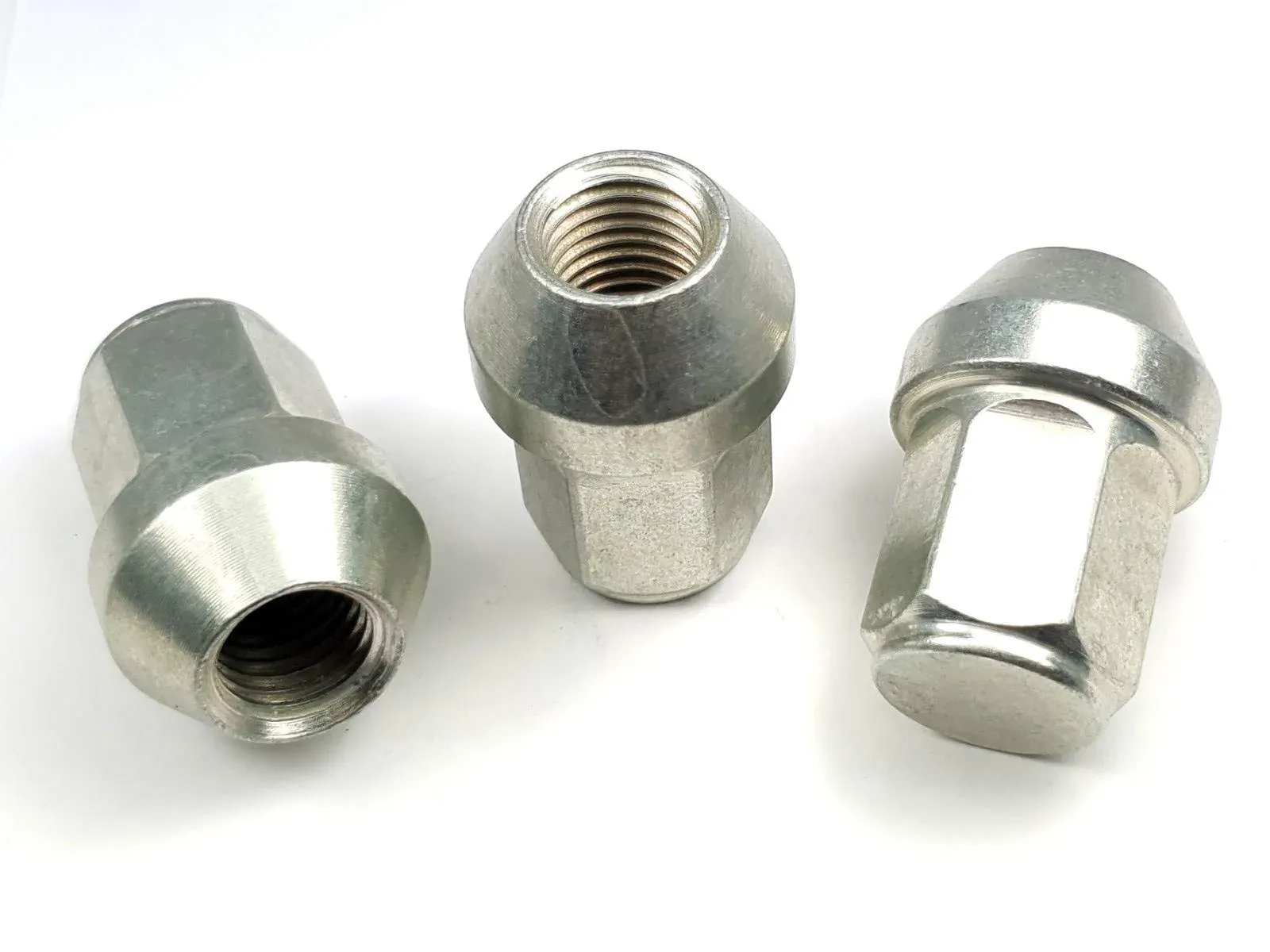 Radmuttern M12x1,25 33 SW21 Kegelbund 60° silber