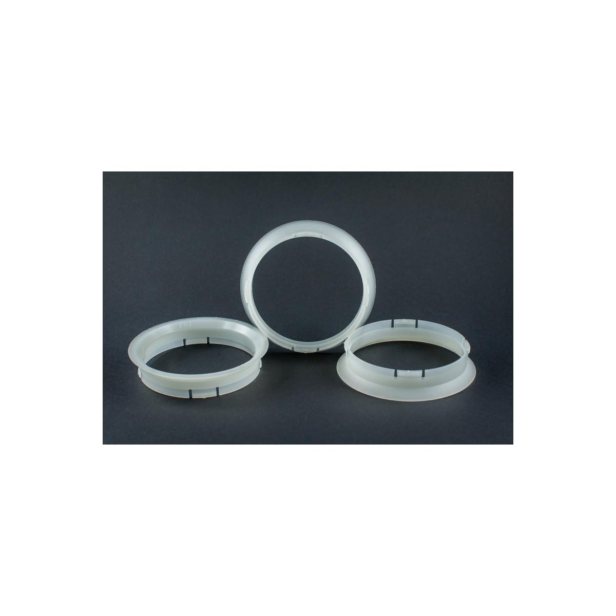 4 Zentrierringe 63,3mm auf 59,2mm Kunststoff
