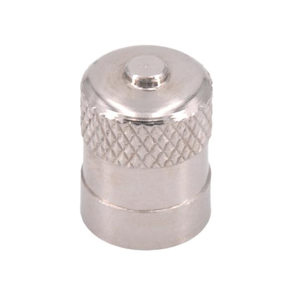 Ventilkappe aus Metall, vernickelt, 1 Stück
