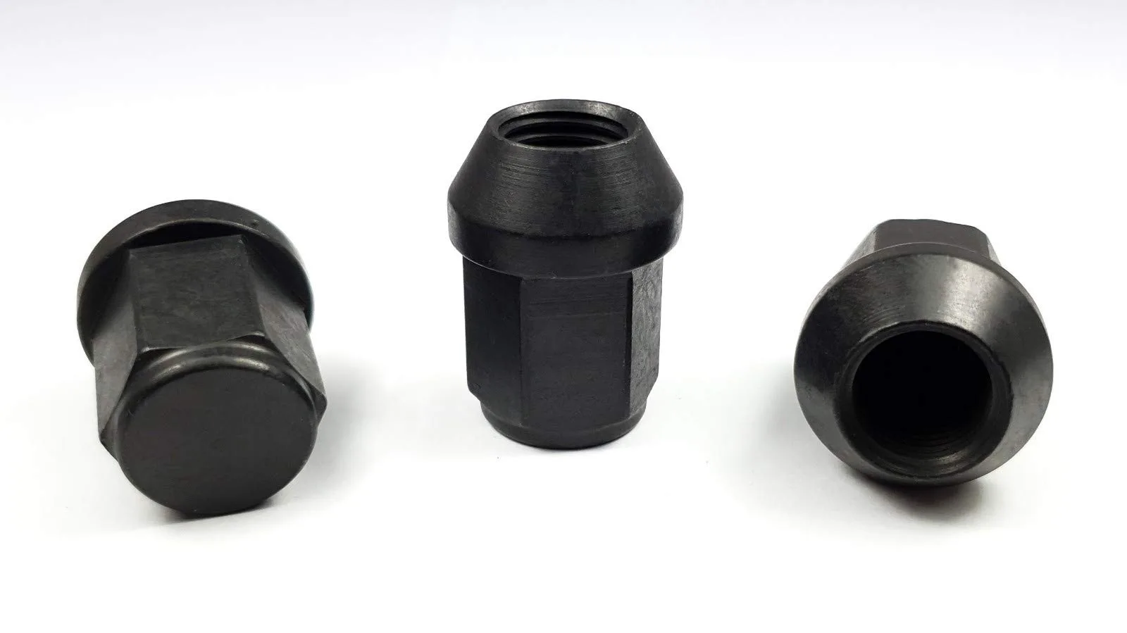 Radmuttern M12x1,25 33 SW21 Kegelbund 60° schwarz