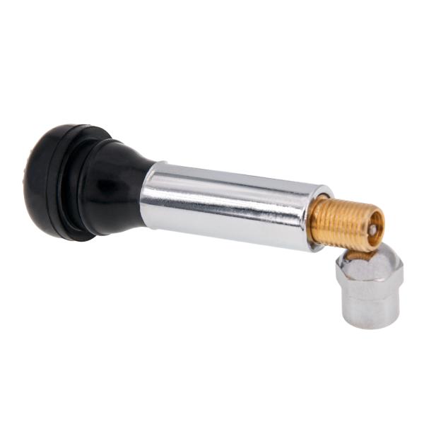 Chromventil / Snap-in-Gummiventil TR418C für PKW und Transporter, 1 Stück