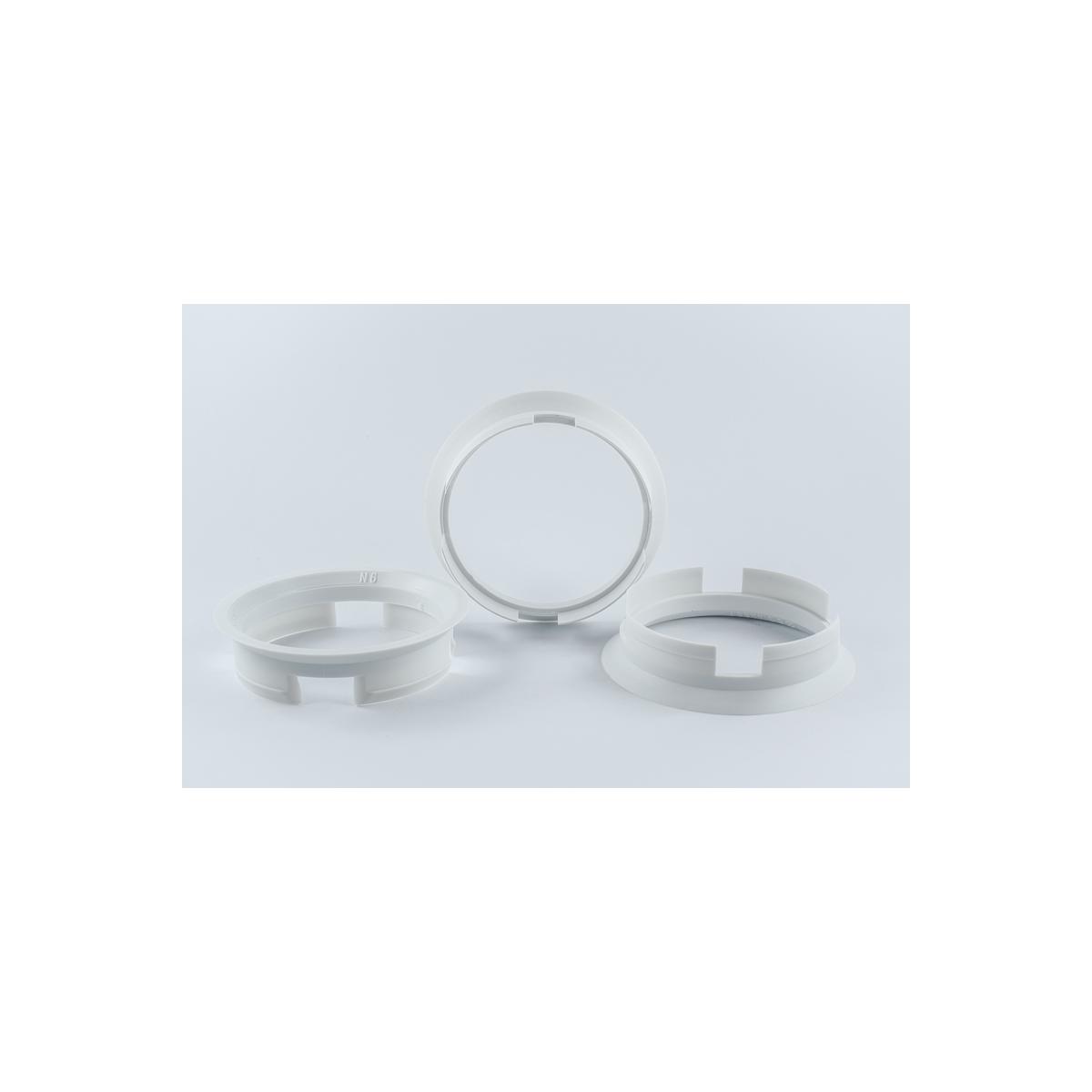 4 Zentrierringe 63,4mm auf 58,1mm Kunststoff
