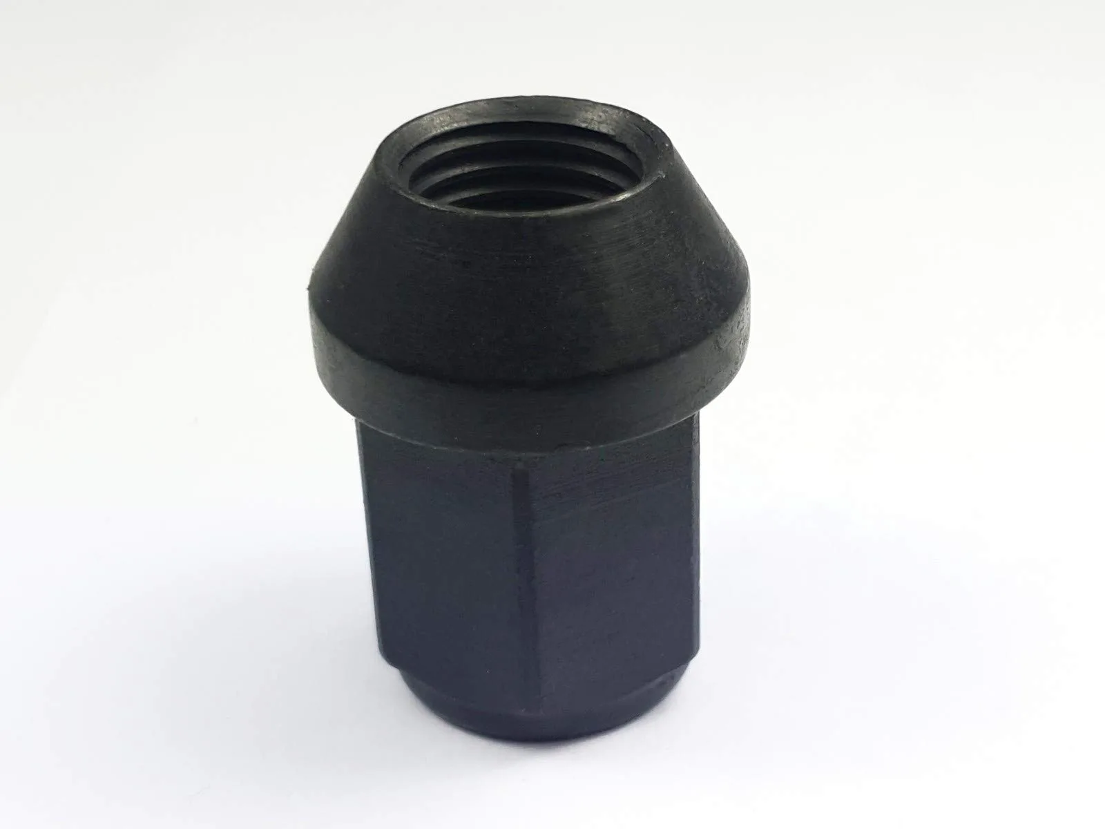 Radmuttern M12x1,25 33 SW19 Kegelbund 60° schwarz