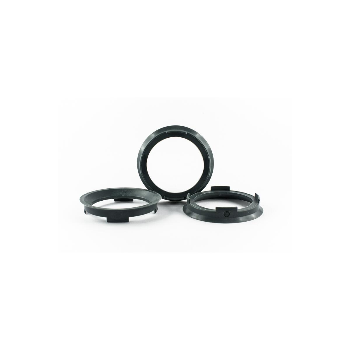 4 Zentrierringe 70,4mm auf 57,1mm Kunststoff