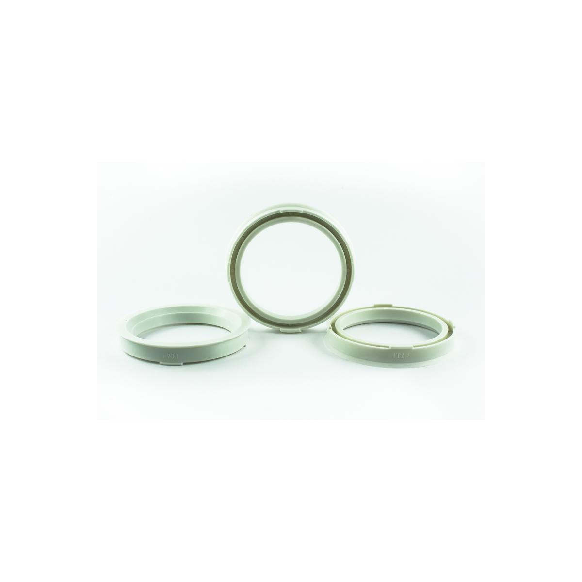 4 Zentrierringe 73,1mm auf 58,1mm Kunststoff