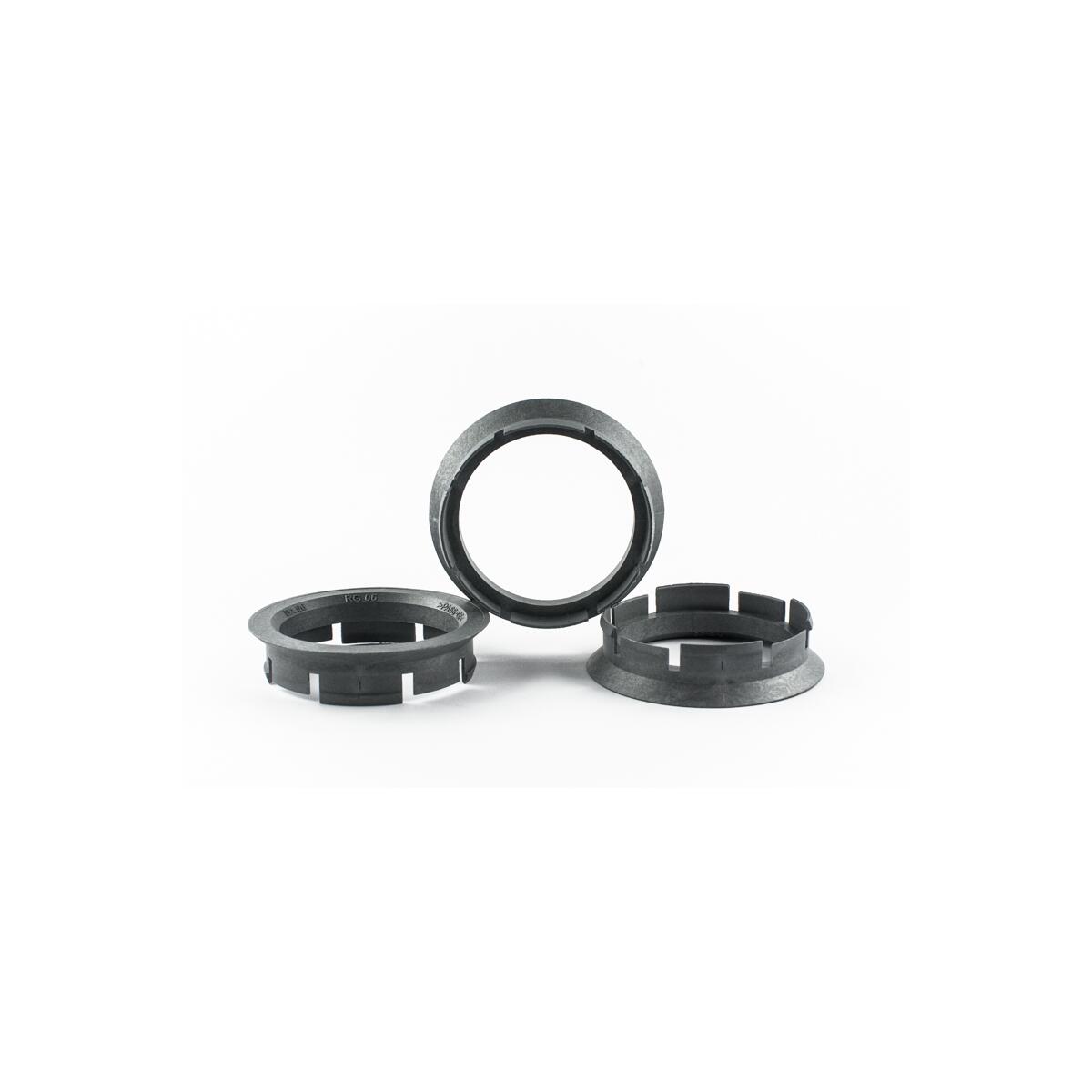 4 Zentrierringe 63,4mm auf 54,1mm Kunststoff