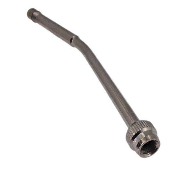 Ventilverlängerung aus Metall (Nickel/Chrom), abgewinkelt 165°, für LKW und PKW
